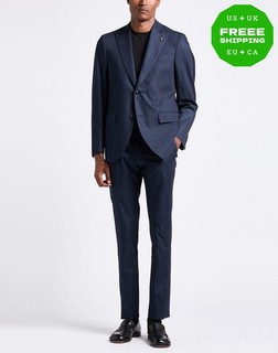 RRP€679 SARTORIA LATORRE Suit Mismatch Size Jacket IT50 Trousers IT48 Blue