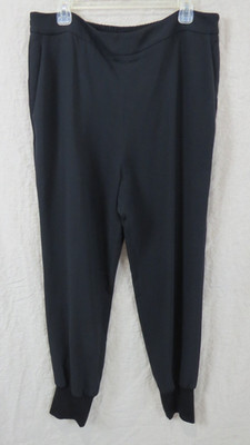 NEW Stella McCartney Julia Trousers Joggers Pockets SIZE IT 50 (XL) Black