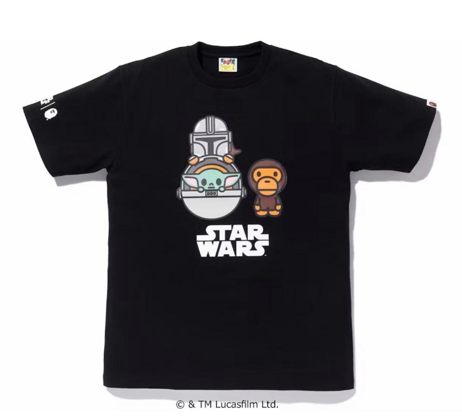 BAPE x Star Wars The Child Mandalorian Baby Milo Tee XL Mens