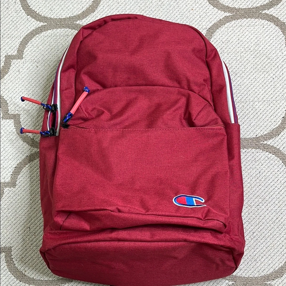 champion supercize burgundy mini backpack Oracle Sling Pack Loading Zip Tricot Lined Sunglasses Compartment Glitter Maroon Champion Backpack Bag