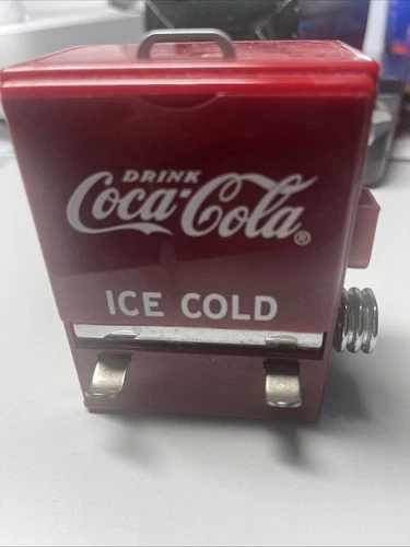 1995 Vintage Coca Cola Toothpick Holder Dispenser Red/White Vending Machine