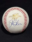 TIM SALMON ANGELS SIGNED AUTOGRAPH 2002 WORLD SERIES BASEBALL PSA/DNA NO COA