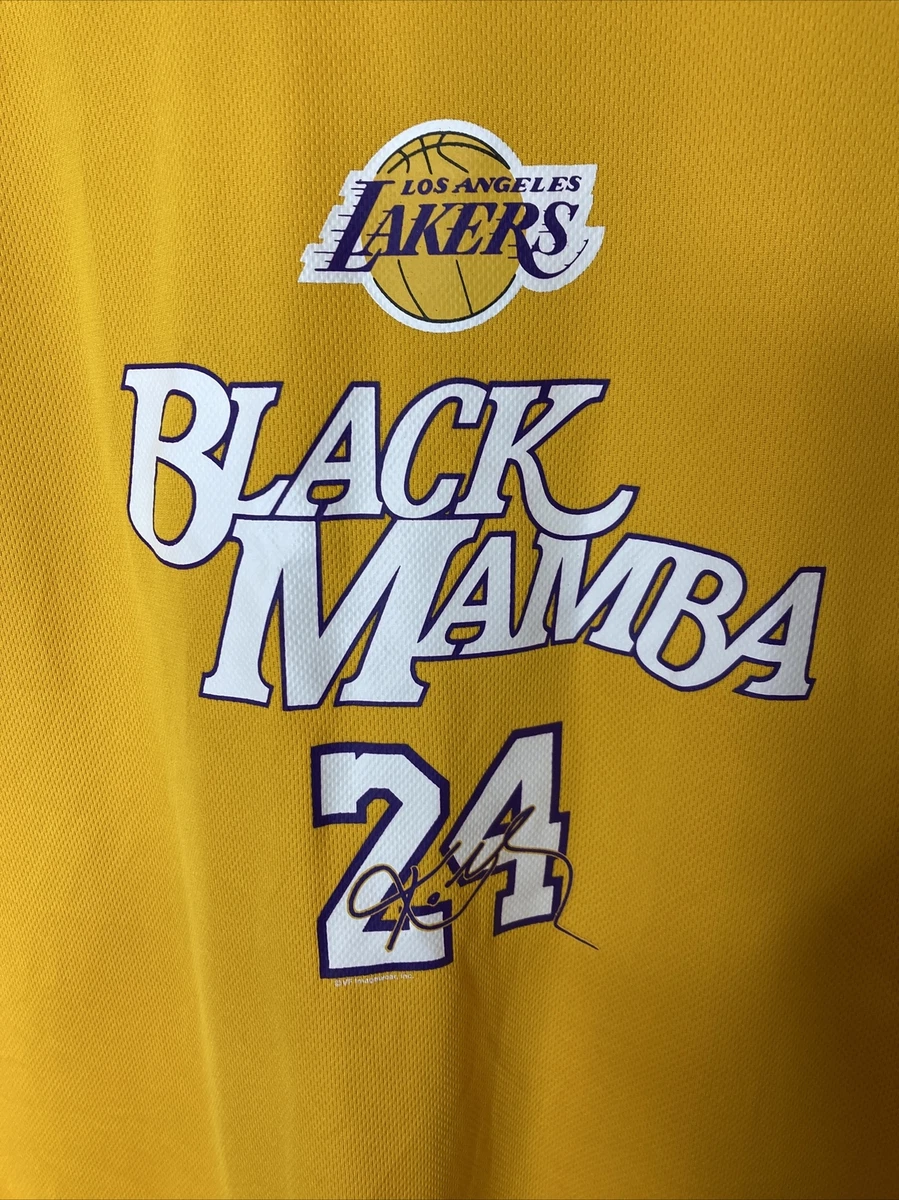 Kobe Bryant Los Angeles Lakers Men's #24 Mamba Week Dual Number Jersey -  Black 443778-930