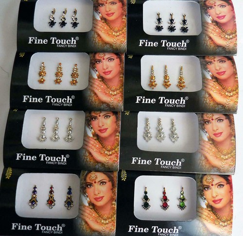 Bindi Tatto Silver,Gold,Black, Bindi Tattoo Bindi Jewelry Pack of 50 Pcs - Picture 2 of 3