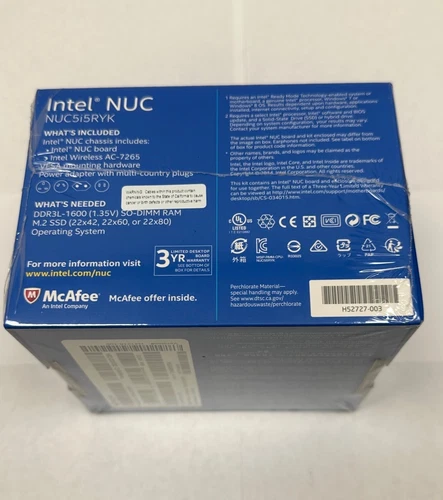 Intel Mini PC NUC Kit BOXNUC5i5RYK - Picture 1 of 3