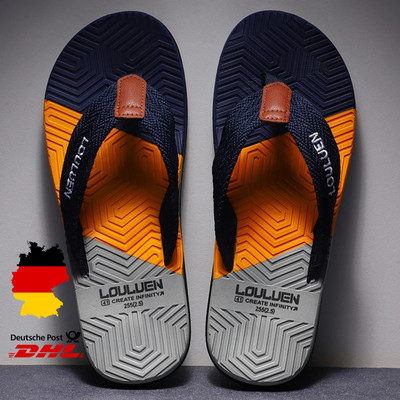 Herren Sommer Flip-Flops Strand Hausschuhe Leicht Atmungsaktiv Outdoor