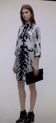Whistles Lucie Ocelot Print Tunic Dress Size 8 RRP £195