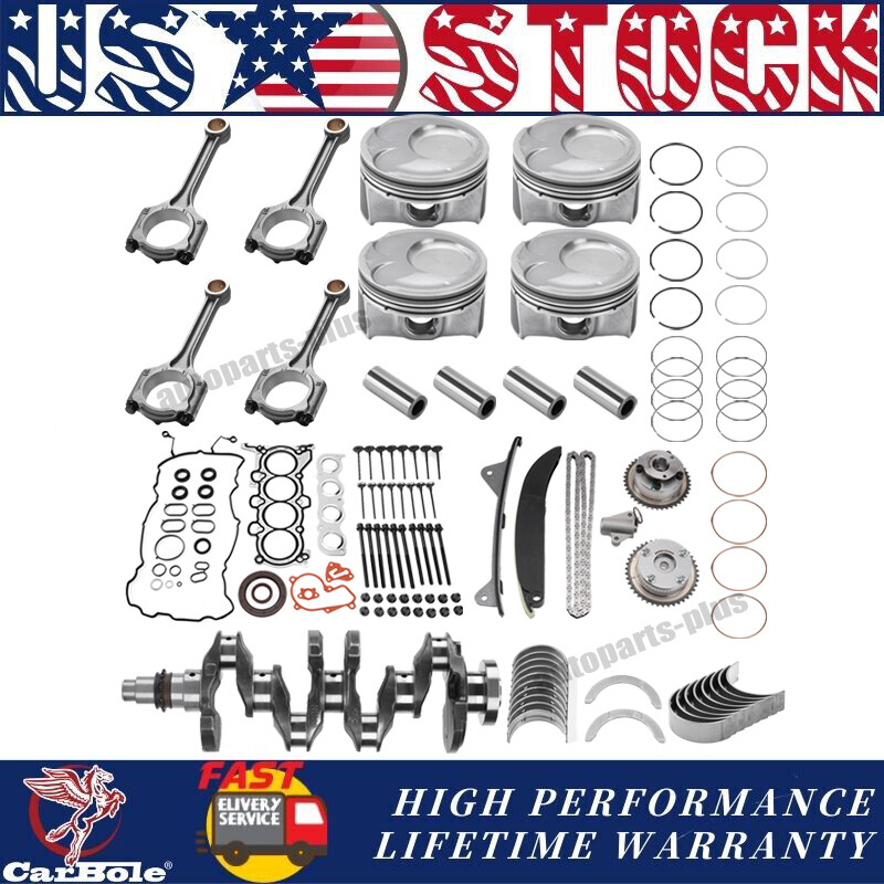 Crankshaft Piston Timing Chain Gasket Hyundai KiA 2.0L - G4NC Engine Rebuild Kit