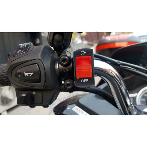 7/8″ Waterproof Motorcycle ATV Handlebar Push Button Switch Mount Toggle DC12V - Picture 13 of 16