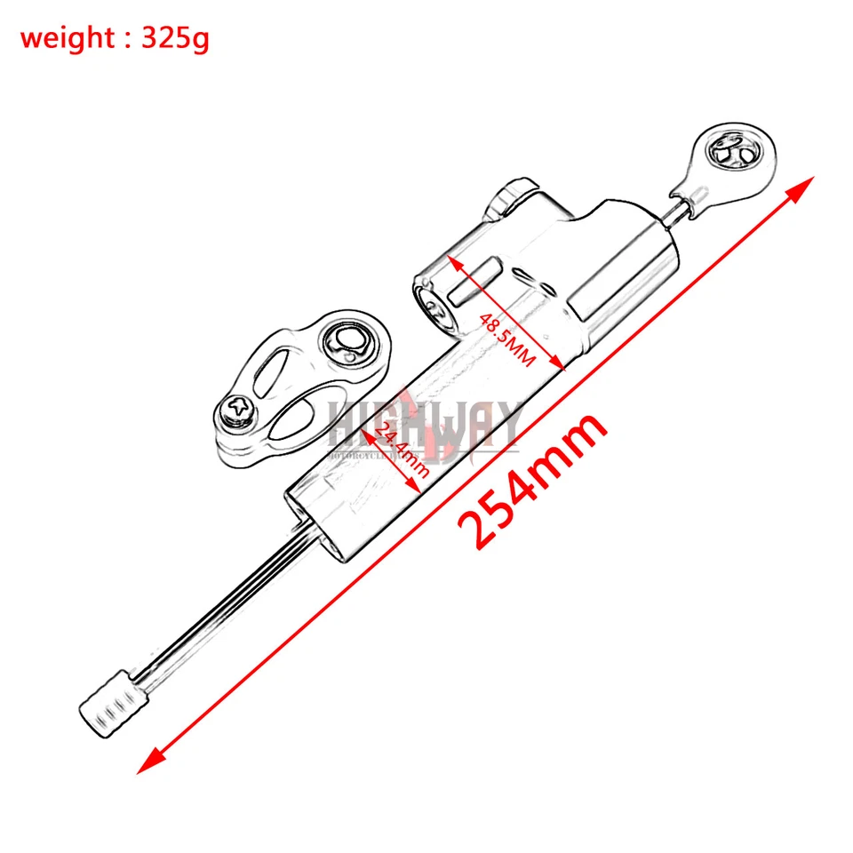 Motorcycle CNC Aluminum Steering Damper Stabilizer for BMW F650GS F700GS F800GS - Imagem 2 de 4
