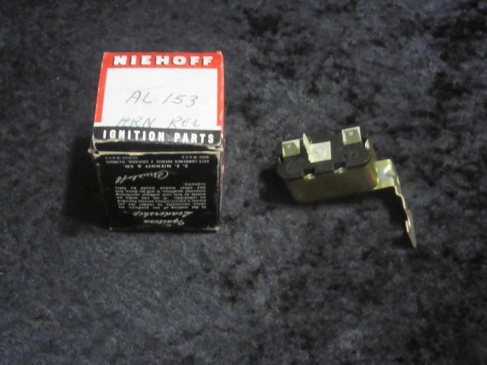 NOS 1960-1963 Chrysler Dodge Plymouth MOPAR Niehoff 12 Volt Horn Relay Foto 4 de 4