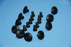 8-9MM Honda Black Plastic Rivets Side Sill Door Panel Bumper