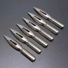 Antique Eagle Pencil Co. Bulb Point E 830 Nibs (6 Tips) Calligraphy Dip Pen NOS