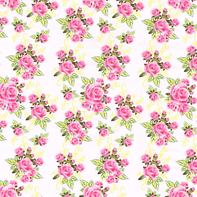 Pink Tea Rose Flower Floral Vinyl Self Adhesive Wall Contact Paper Peel Stick