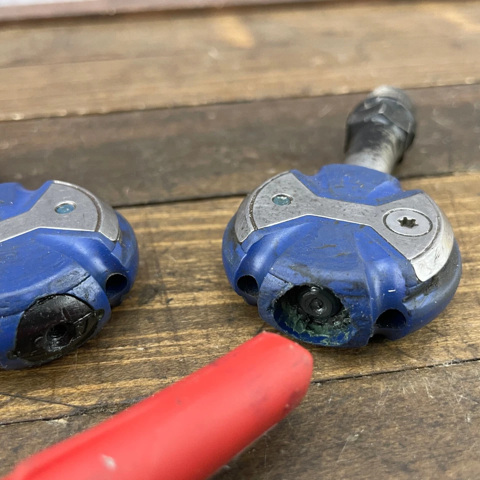 Vintage Speedplay Zero Pedals Blue Clipless Chromoly 9/16 in Race Bike 90s 00s - Image 4 of 4