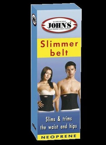 NEW BLACK SLIMMING BELT N HEIGHT 20CM JOHN’S® FOR MEN & WOMEN - Picture 2 of 2