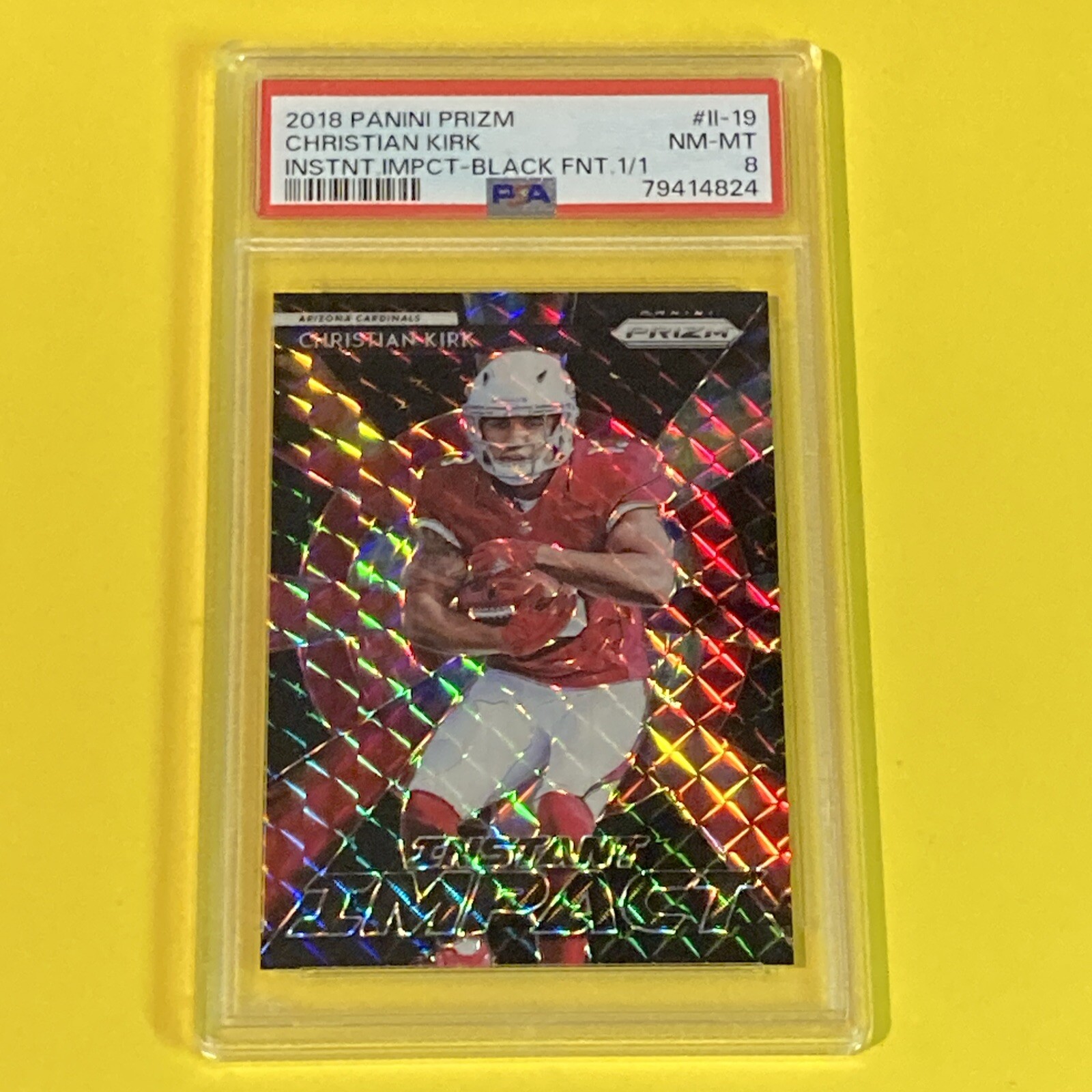 Christian Kirk Panini Prizm Instant Impact #II19 Black Finite 1/1