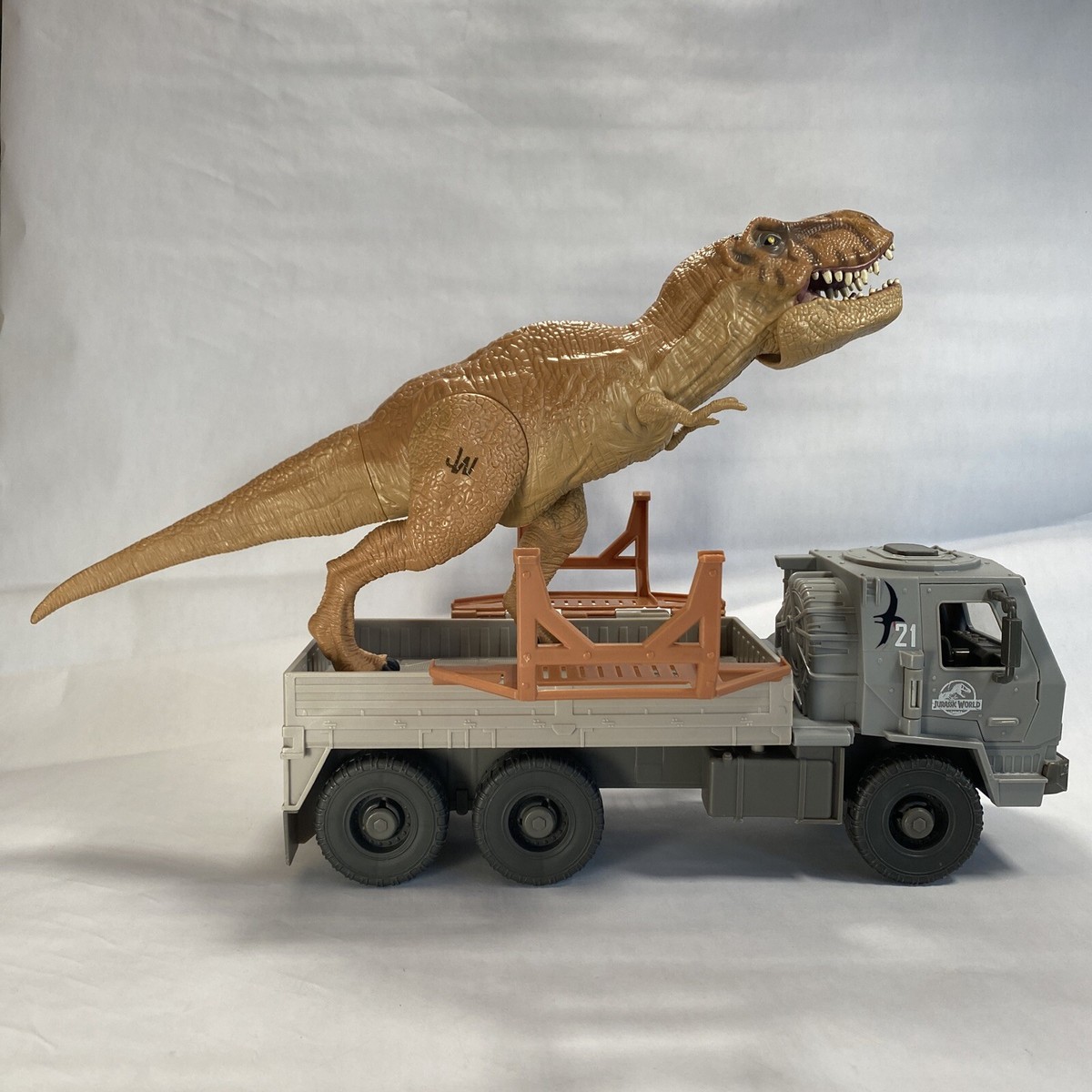 【新品未開封】Jurassic World ダイキャスト レスキュートラック Jurassic World Lost Legacy World DILOPHOSAURUS, T-Rex Nick Owen