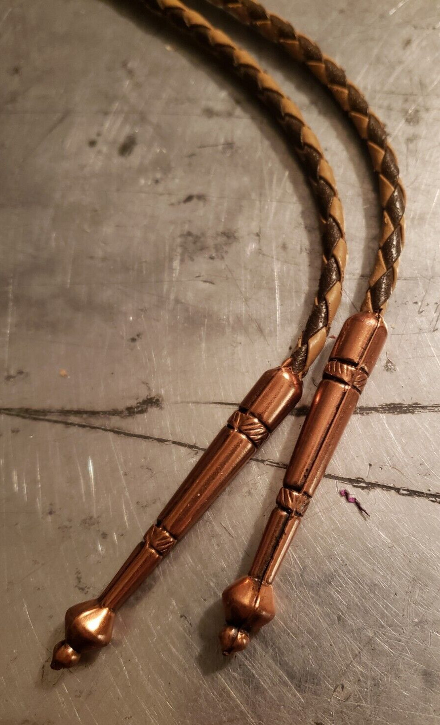 Western Solid Copper Bolo Tie Native Bird - image 2