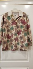 Pacific Cove Women's Size Medium Rare Vintage Jacket With Fall Leaves