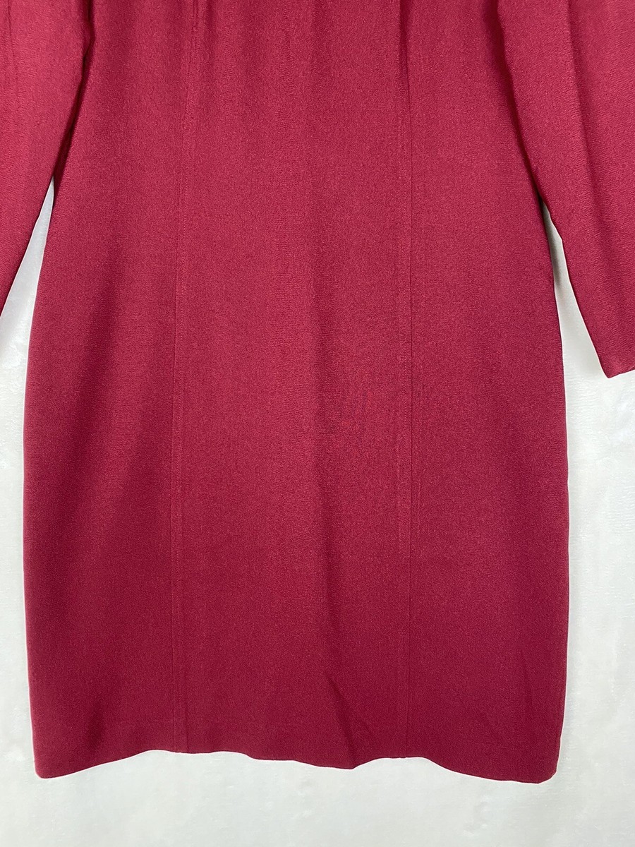 Talbots Dress Womens 12 Sheath Burgundy Lined Modest Career Office Work  Vintage | eBay