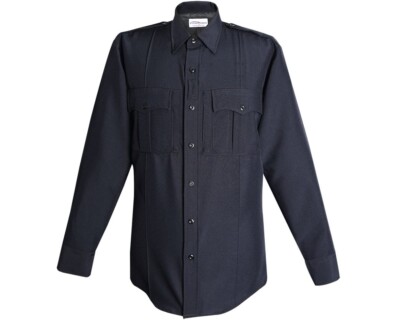 NEW! FLYING CROSS 42W78Z MENS COMMAND LONG SLEEVE 34/35 SHIRT W/ ZIPPER  STRETCH