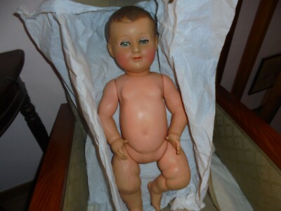 POUPEE POUPON ANCIEN CELLULOID PETIT COLLIN EN BOITE - Main Image