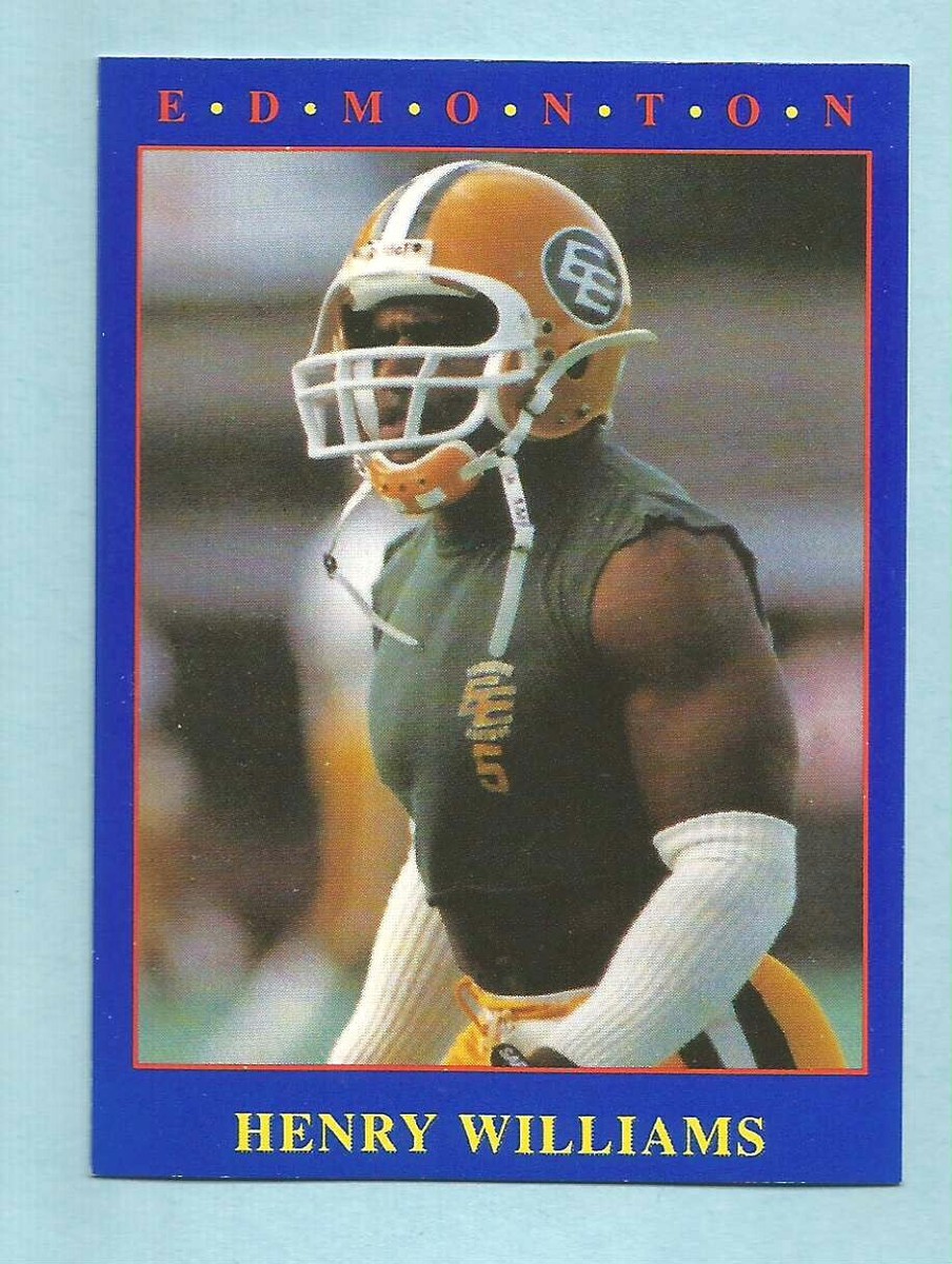 1990 JOGO CFL Football Henry Gizmo Williams #78 Eskimos East