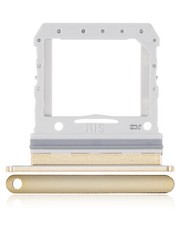 Replacement Single Sim Card Tray For Samsung Galaxy Z Flip 4G F700 Mirror Gold