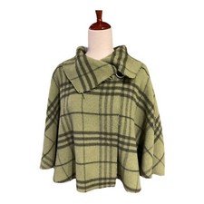Max & Co. Cape Coat Green Gray Wool Blend Women’s 8