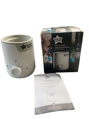 Tommee Tippee Easi-Warm Electric Baby Bottle & Food Warmer; Portable; White