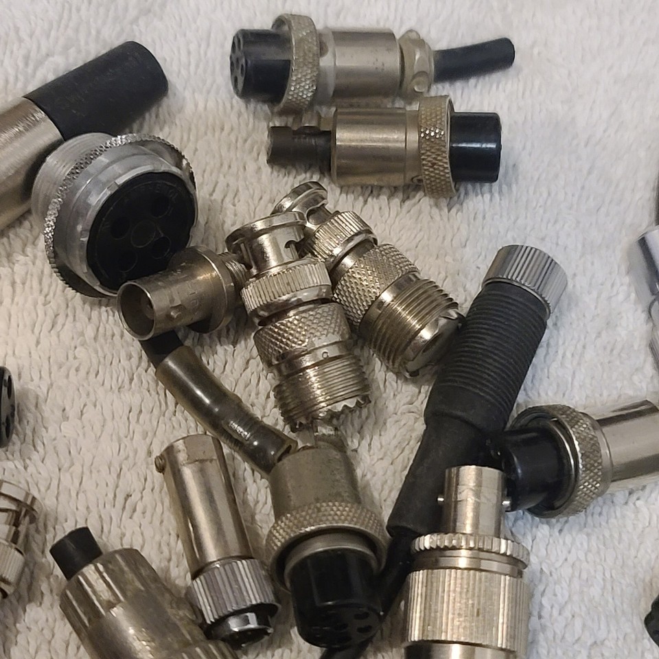 Mixed Lot Coax CB Ham Radio Connectors Mic antenna Parts repair Project