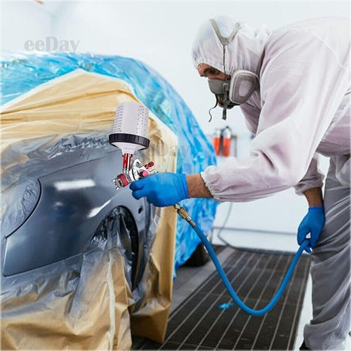 Air HVLP Spray Gun Paint Gun 600CC Gravity Feed Cup 1.4mm 1.7mm 2mm Tip AU Stock - Picture 4 of 9