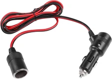 12V 24V Car Cigarette Lighter Plug to Socket Power Cable with On Off Switch, Car