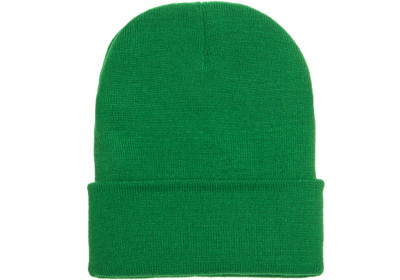 L2K Heavyweight Men Women Cuffed Plain Skull Knit Beanie 1501 Kelly Green lot 