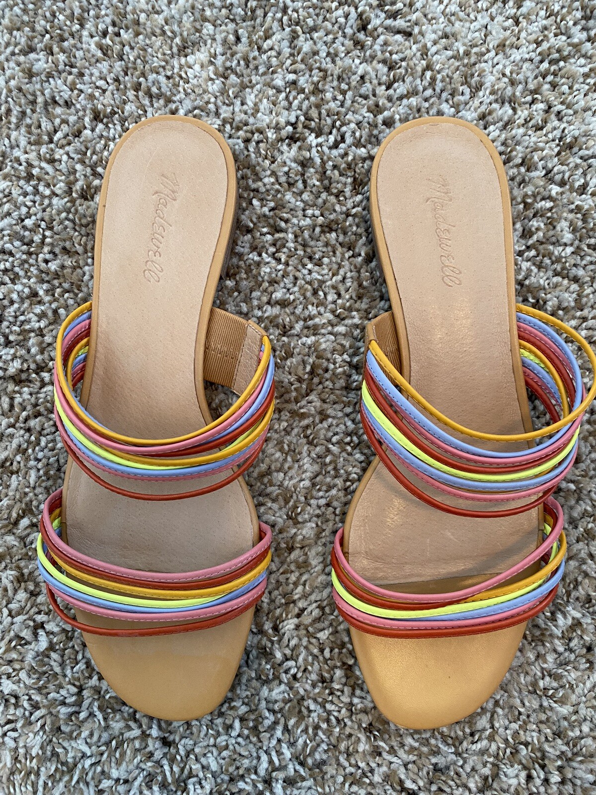 Madewell The Meg Flat Micro Multi Strap Sandals S… - image 2