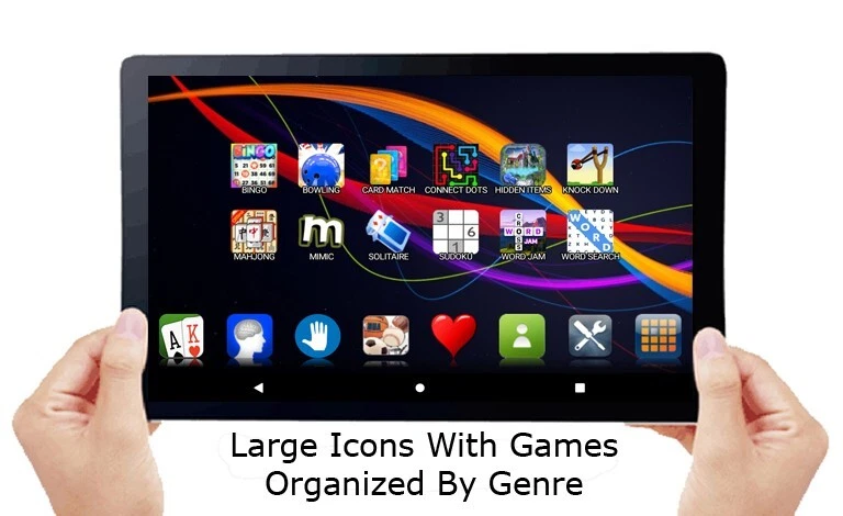 'SENIOR GAMER' - 10" TABLET WITH 100+ OFFLINE GAMES FOR SENIOR CITIZENS - Image 4 of 4