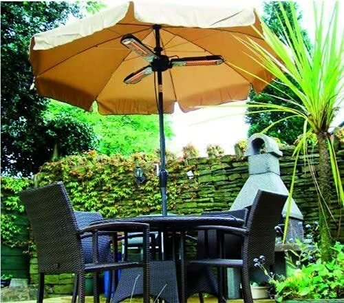 Schallen Halogen Garden Parasol Umbrella Heating Outdoor Patio Heater  Electric | eBay