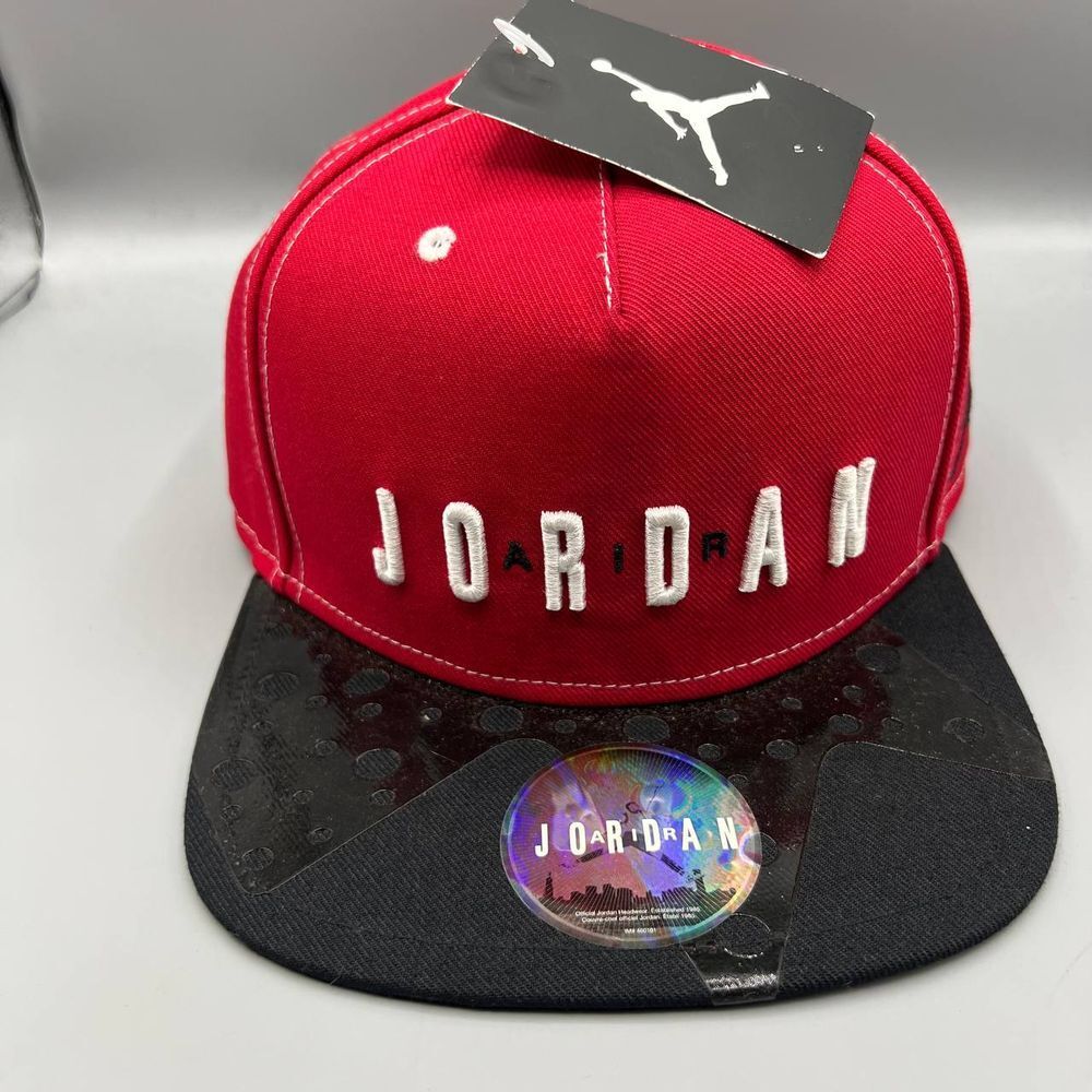 Air Jordan Hat Men Red Black Embroidered Jumpman Snap Back Cap | eBay