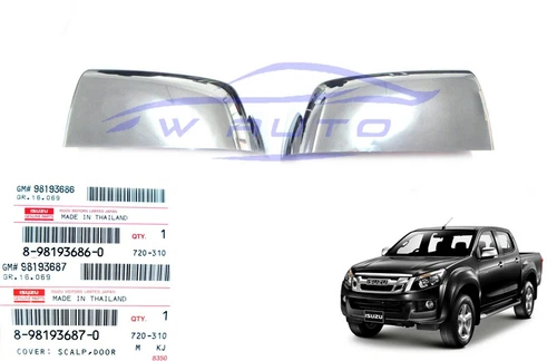 GENUINE RH+LH CHROME MIRROR COVER FOR ISUZU D-MAX CHEV HOLDEN COLORADO 2012 19