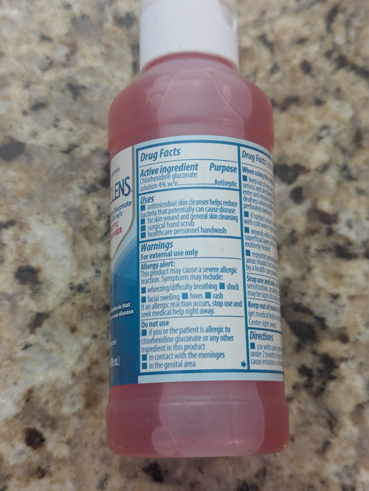 Hibiclens Chlorhexidine Gluconate Solution 4% Antiseptic Skin Cleanser 4 fl oz