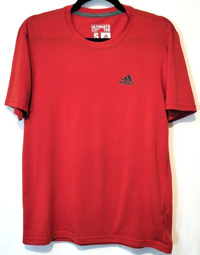 Red Adidas Ultimate Climalite Tee and Blue Under Armour HeatGear Tee Mens Small