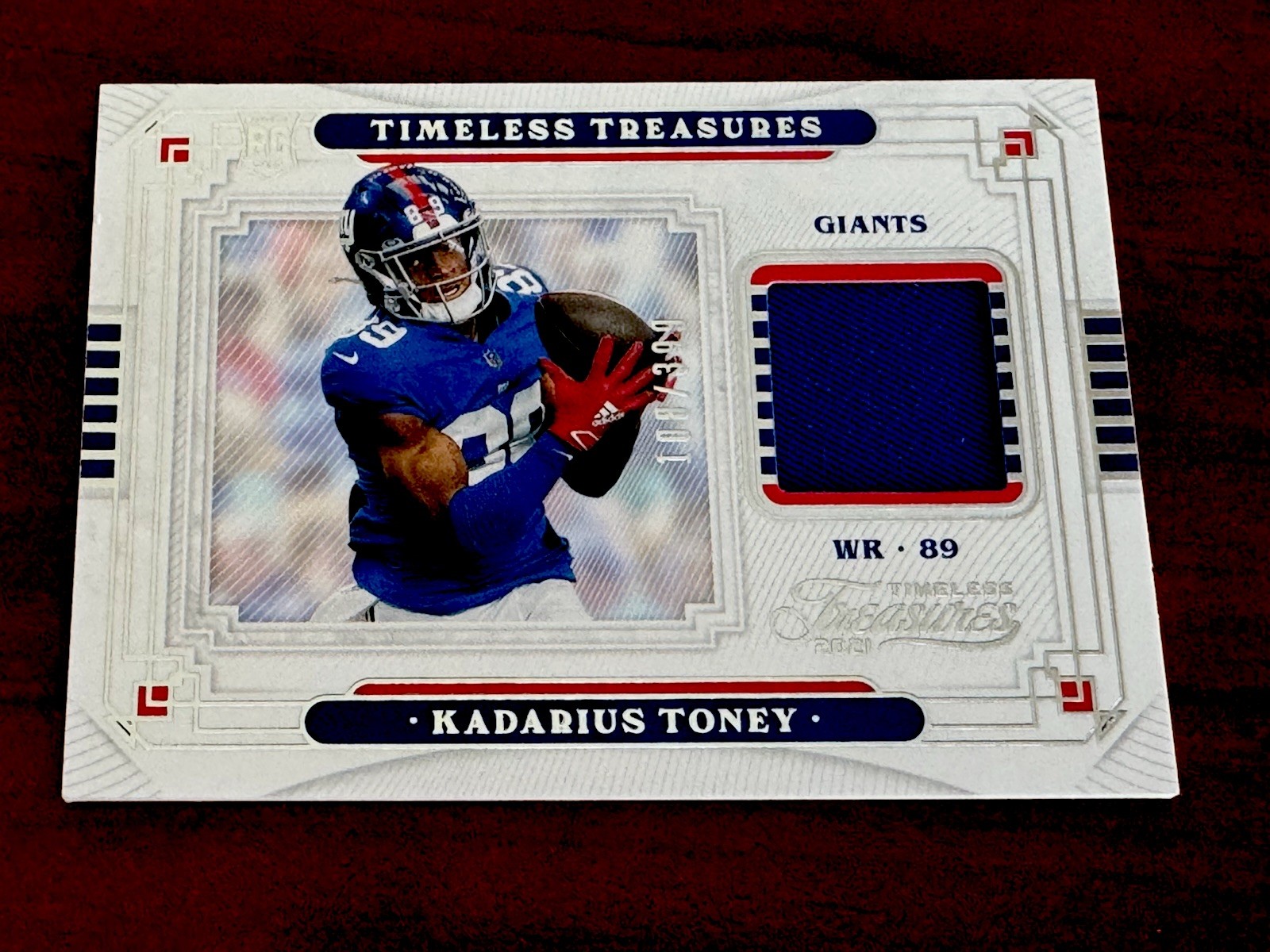 Kadarius Toney Panini Chronicles Timeless Treasures Jerseys #TTKTO Autograph-Patch