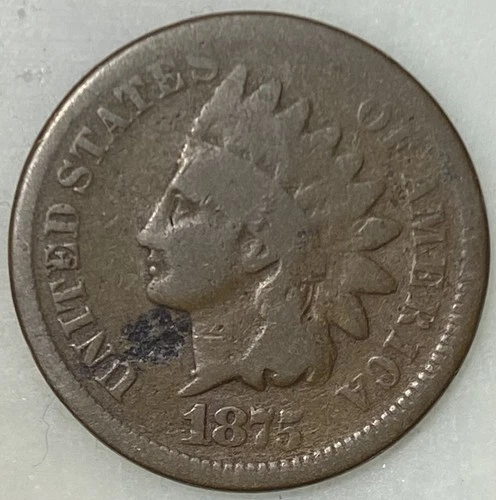 1875 Indian Head Cent Penny