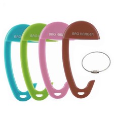 Handbag Hanger Purse Hooks for Tables Desktop Set of 4 , Portable ABS Handba...
