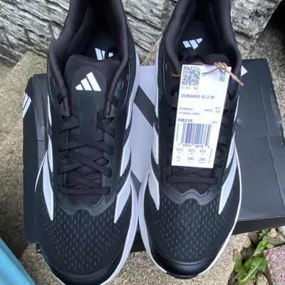 adidas Duramo SL2 M Men s Running Shoes Black White Gray Lace Up Low IH8218