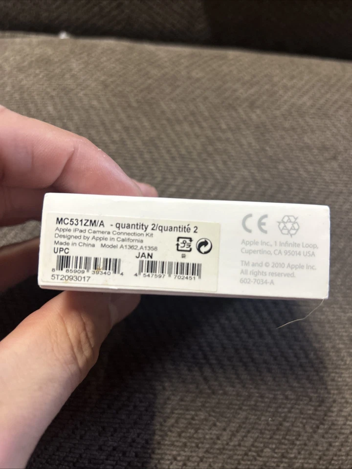 NEW GENUINE OEM Apple iPad Camera Connection Kit: MC531ZM/A - Image 4 of 4