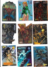 14 WIZARD CHROMIUM PROMO CARDS 3 DIE CUTS 1995-97
