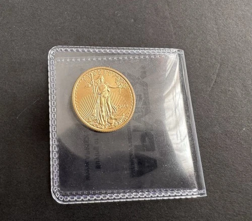 2019 1/4 oz American Gold Eagle $10 Coin - 22k Fine Gold - BU in APMEX Flip