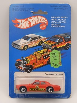 Hot Wheels 1983 Mainline - Fire Chief Chaser - Blackwall - 2639 - red - OVP #2
